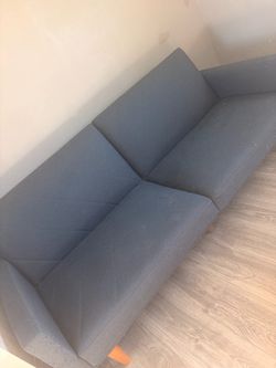 Gray Fabric 3-Seater Sofa