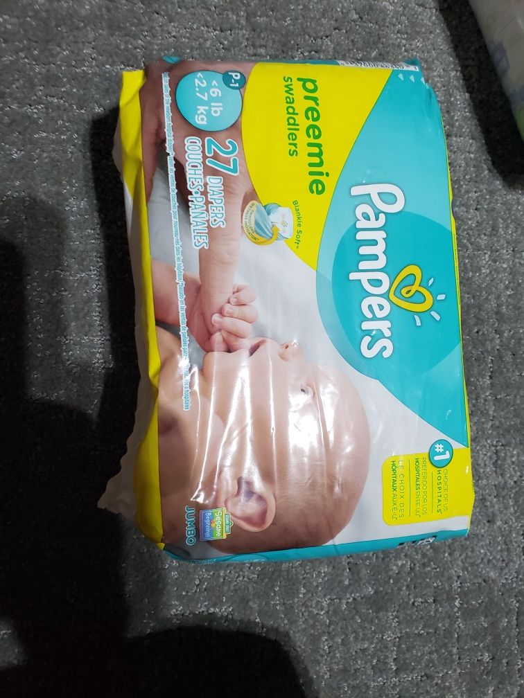 Premmie Baby Pampers Diapers for FREE