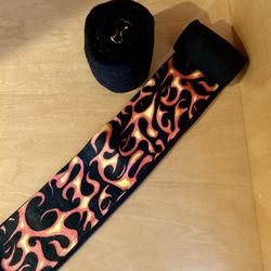 Horse Polo Wraps With Flames 