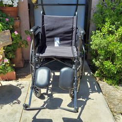 Wheelchair 18" With Adjustable Footrests 
