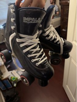 Impala black glitter skates