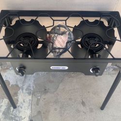 $75 Double Quemador Nuevo Con Mangera