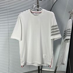 Thom Browne Classic 4 Bar Short Sleeve White