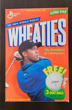 1998 TIiger Woods Wheaties Box Unopened