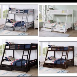 Bunk Bed Full And Twin With Mattress 