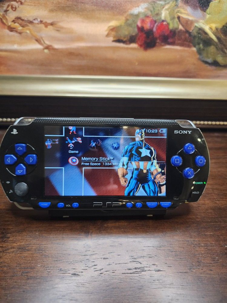 Black BLUE PSP 1000