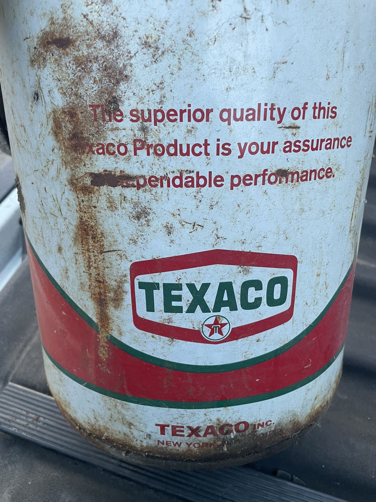 Texaco 5 Gallon Can