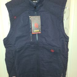 ARIAT FR MEN'S DURALIGTH STRETCH VEST SIZE MEDIUM REGULAR 
