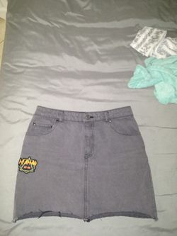 DEF LEPPARD band Denim Skirt