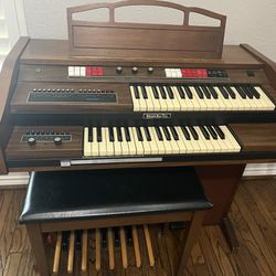 Electric Organ And Bench
