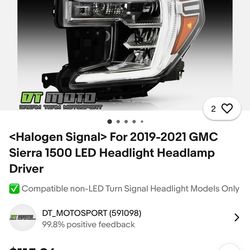 GMC Sierra Headlight