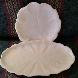 Pair of Jumbo Ceramic Serving Platters Italy

