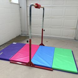 Gymnastics Tumbling Mat And Kip Bar - By Tumbl Trak 