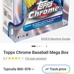2024-25 Topps chrome Baseball Card Mega Box 
