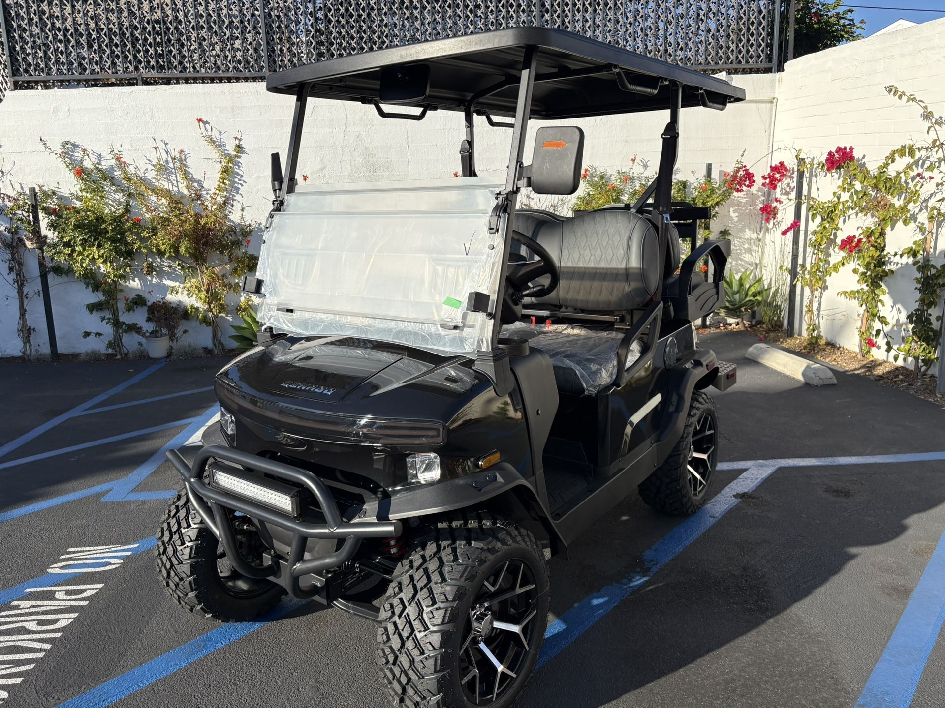 2026 Denago Nomad XL Lifted Black Lithium Street Legal LSV Golf Cart