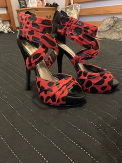 Red n black heels