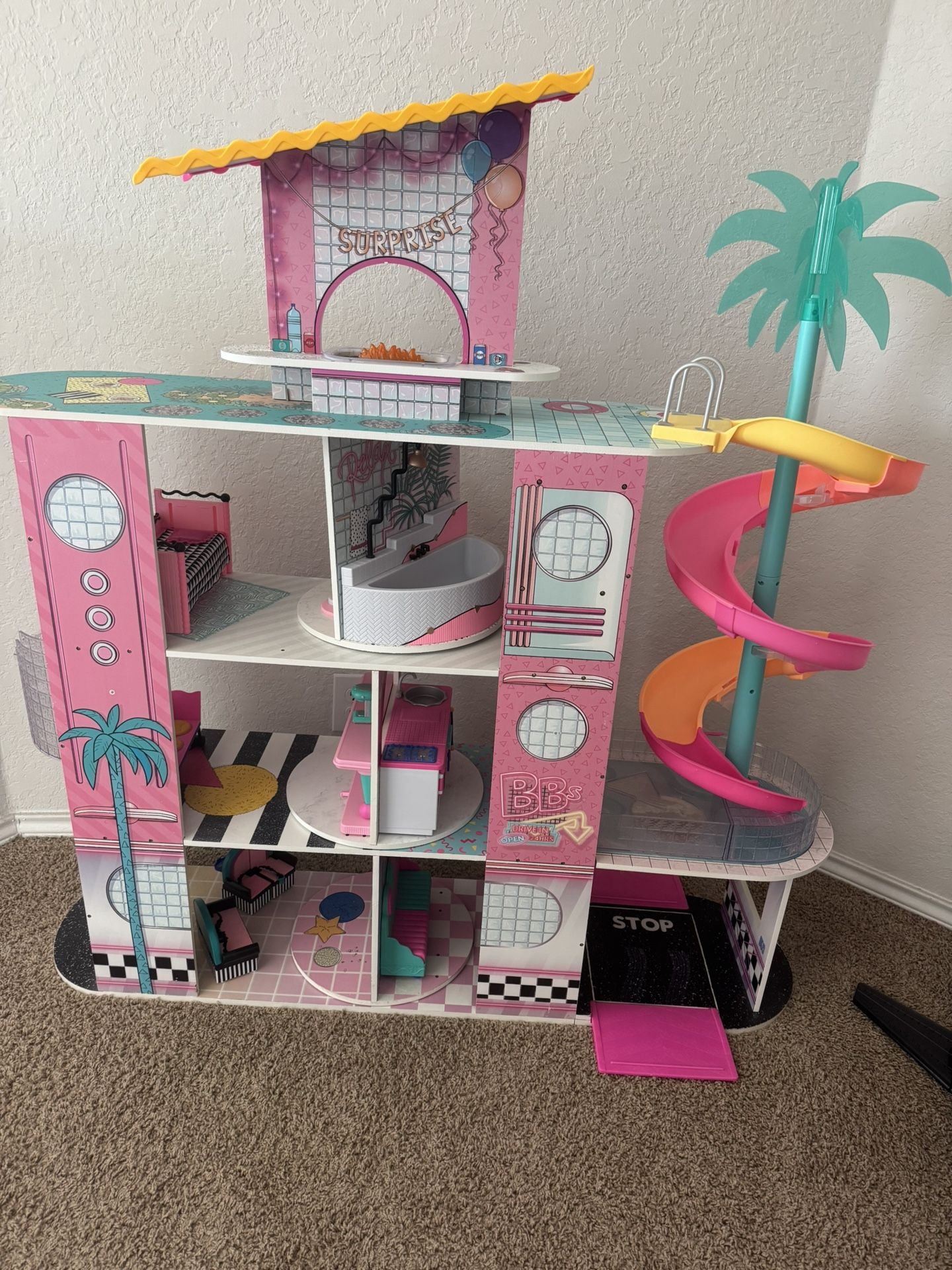 LOL Surprise OMG House of Surprises New Real Wood Dollhouse