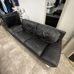 Genuine Leather Sofa Set – 2 Sofas + 2 Recliner Chairs