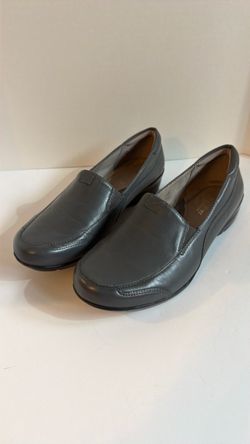 Naturalizer Gray Leather Slip-On Loafers Womens Size 8.5 Wide