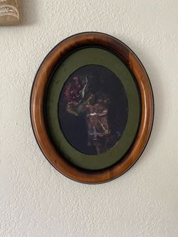 Floral, dark academia styled painting