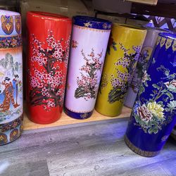 24” Inches Tall Ceramic Vases Bình hoa cắm mai và đào