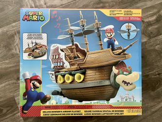 Brand New Super Mario Brother’s Deluxe Bowser’s Ship Playset