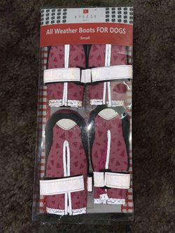 Pink All Weather Dog Boots