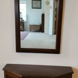 Vintage Cabinet With Mirror 