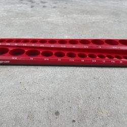 Snap On Tools SAE Socket Tray Magnetic Organizer 3/8” Drive Snap-On  Also have full sets and singles of these in different colors and both metric and 