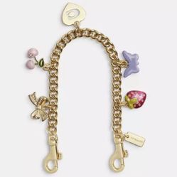 Coach Gold Swagger Chain With Charms