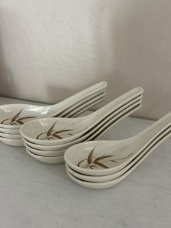 Chinese Japanese Set Of Spoons 