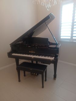 Wm Knabe baby grand player piano