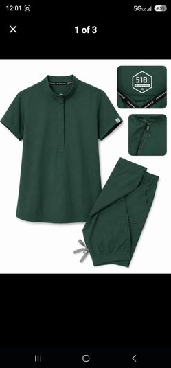 XL Dark Green Scrub Set
