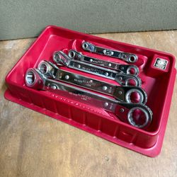 Matco Offset Ratcheting Box End Wrenches SAE 7/8" - 1/4" WRD Series USA