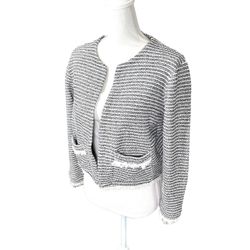 Club Monaco Women’s Scoop Neckline Knit Blazer Sz M