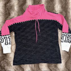 Victoria Secret Pink Cowls Neck Sweatshirt 