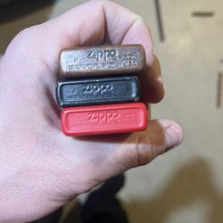3 Zippo Lighters