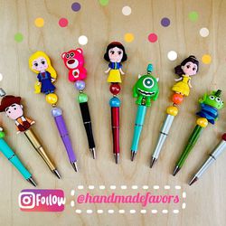 Custom Pens, Custom Pen Pricess, Toy story, Snow White Princess, Rapunzel Princess, Beauty Princess