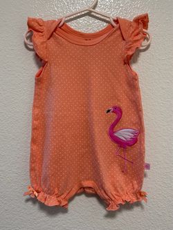 toddler girl flamingo romper