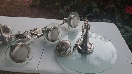 Stainless steel light fixtures 3 pc set