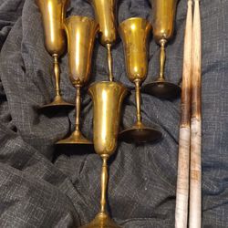Vintage Solid Brass Wine Glasses, Champagne Glass, Brass. for Sale in  Middleburg, FL - OfferUp