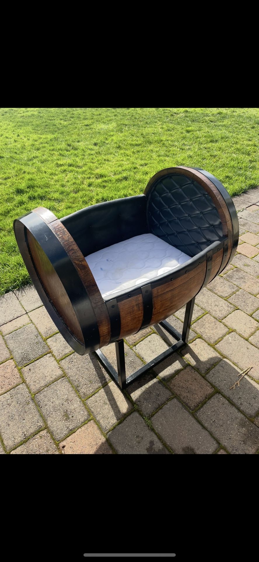 Wine Barrel Baby Crib