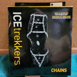 ICEtrekkers Shoe And Boot Chains Unisex Size Large NEW!