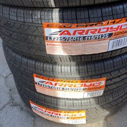 LT 225/75/16 Arroyo Tires 10ply