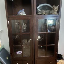 Entertainment Shelves Antique