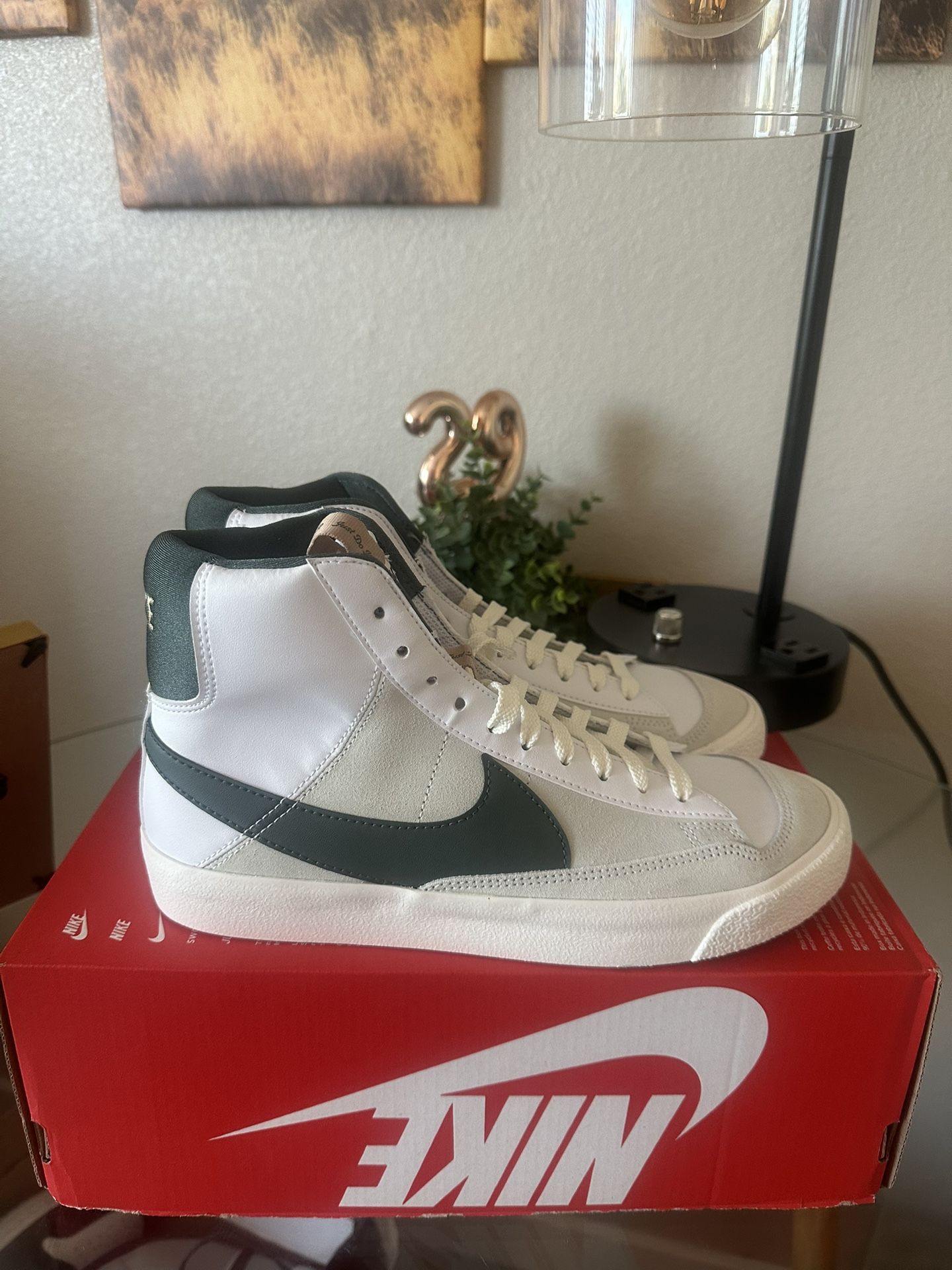 Nike Blazer Mid '77 SE White Pale Ivory Hemp Vintage Green (GS)