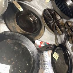 Cast Iron Skillets Pans Cookware Various Sizes