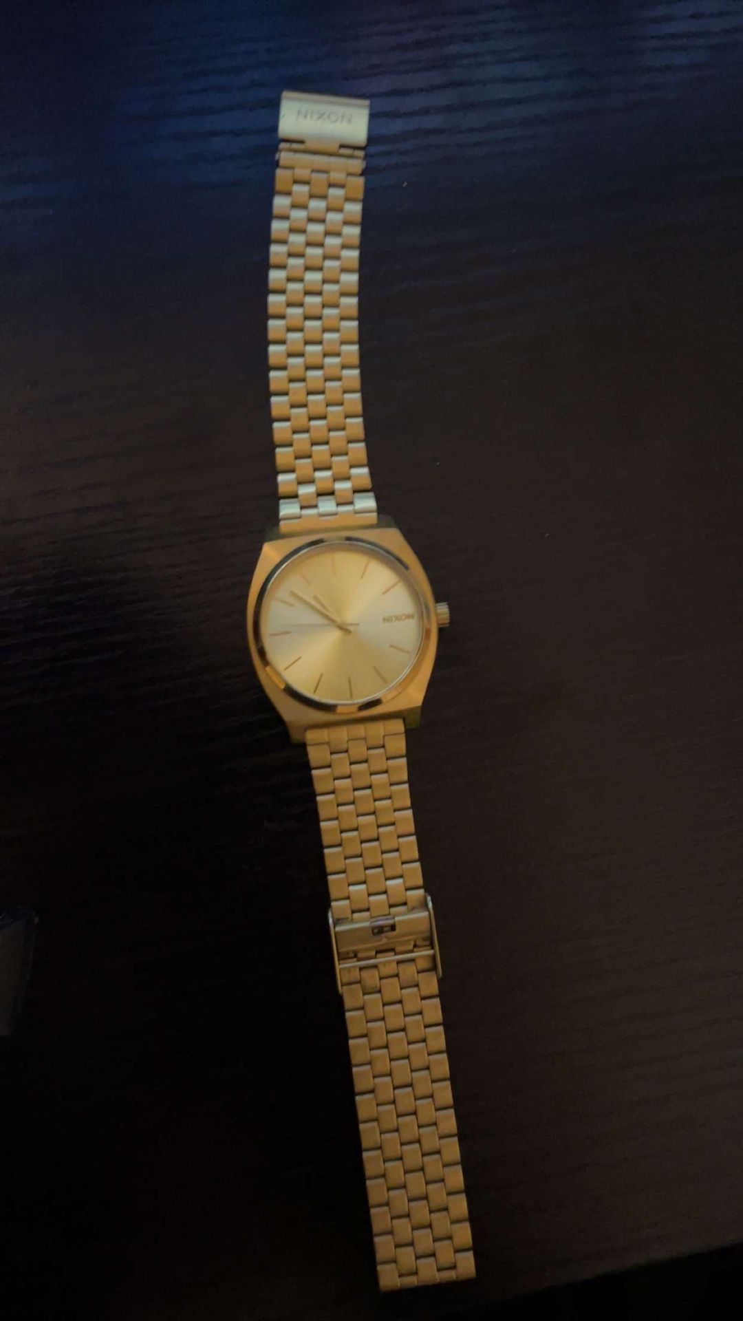 Gold Nixon Mens Watch