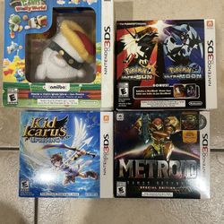 Nintendo 3Ds 2ds Games Pokemon Metroid Yoshi 