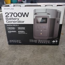 Ecoflow 2700W Battery Generator